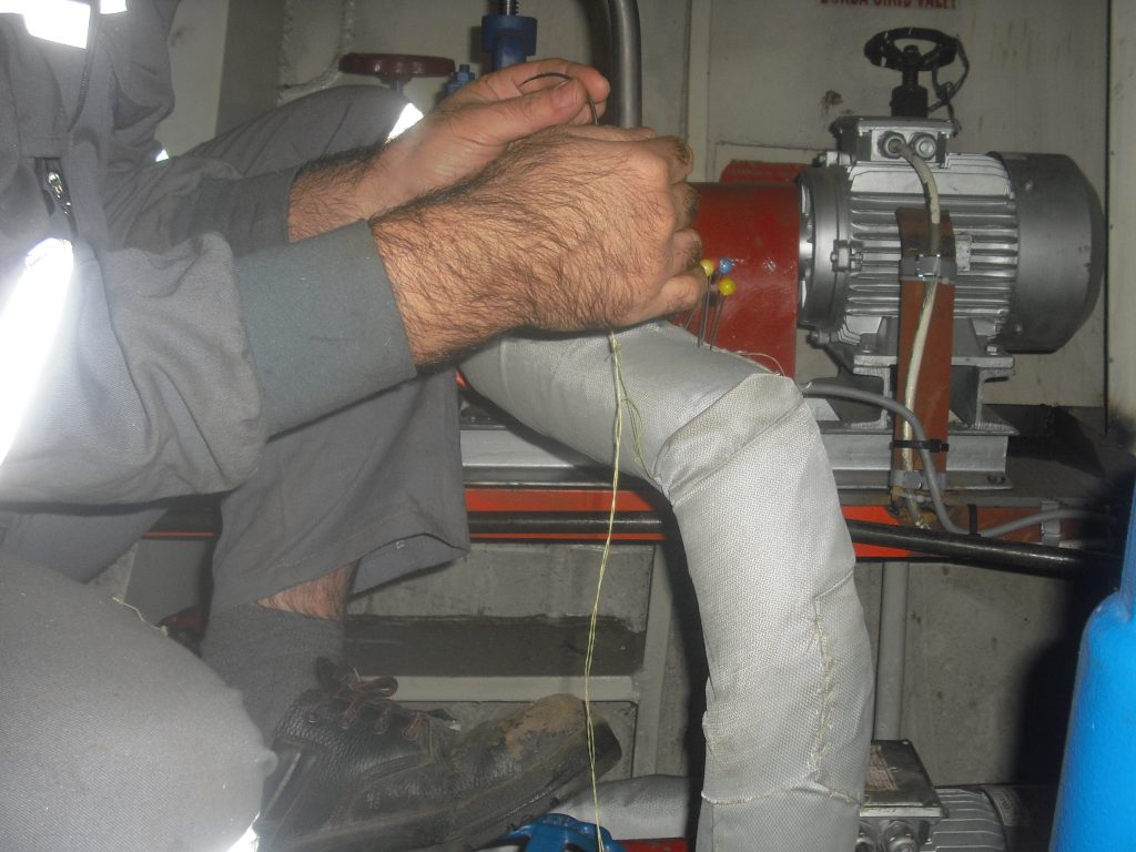 Custom Made Removable and Reusable Pipe insulation