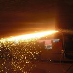 Cutting plate on flat bottom