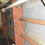 Steel works inside of tunnel