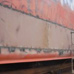 Steel works on board side