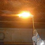 cutting of steel on flat bottom