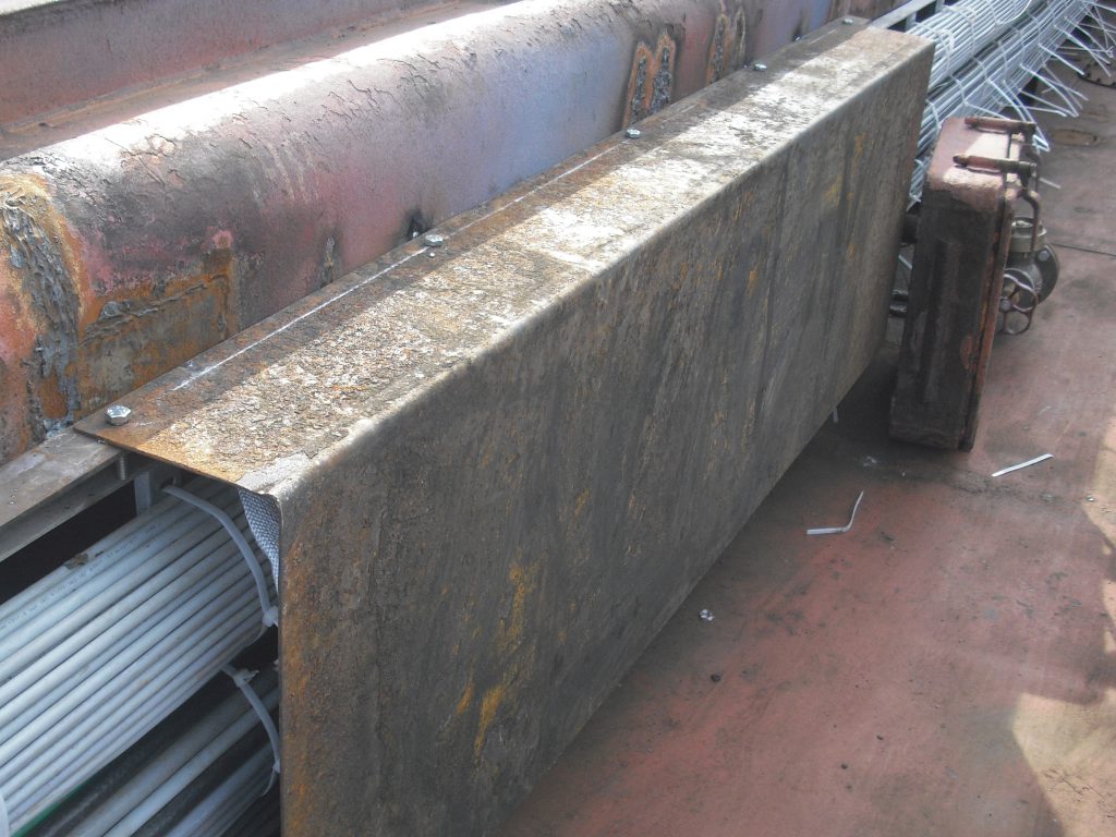 electric cables installation on maindeck