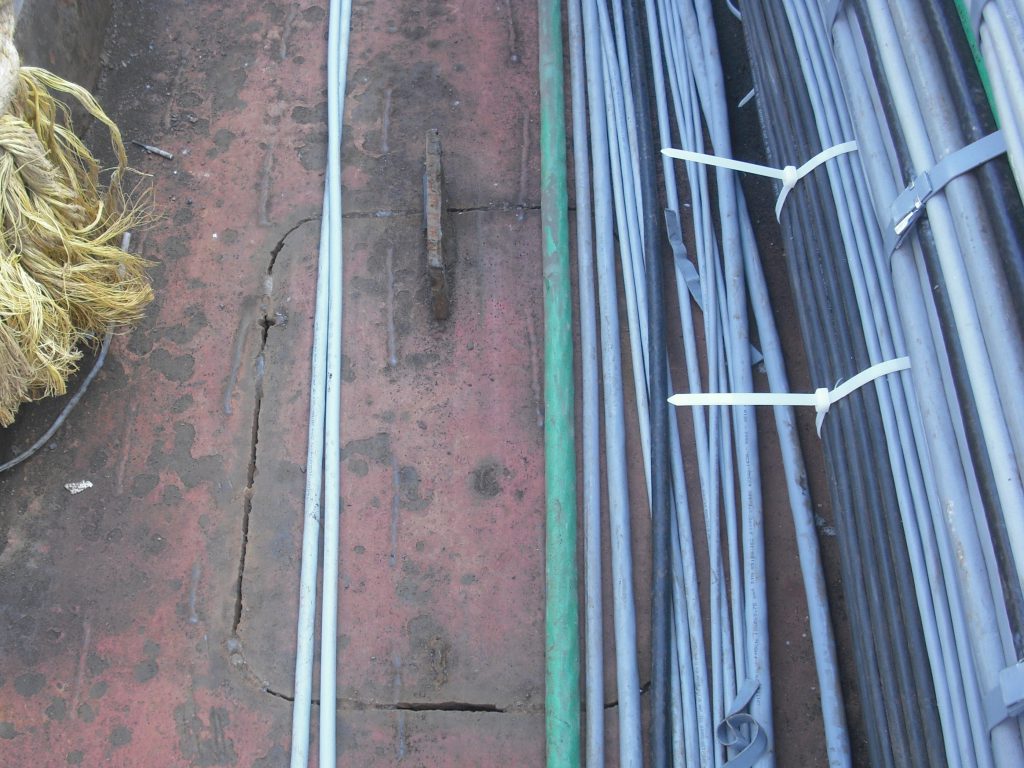 electric cables renewal on maindeck