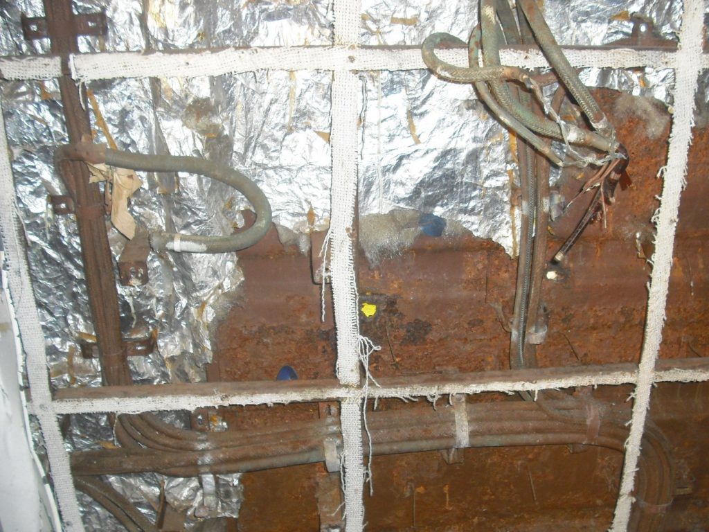 remove and renew cabin insulation