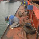 steel works on maindeck